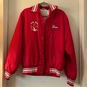 Vintage Store Find, Red Bowling Varsity Jacket